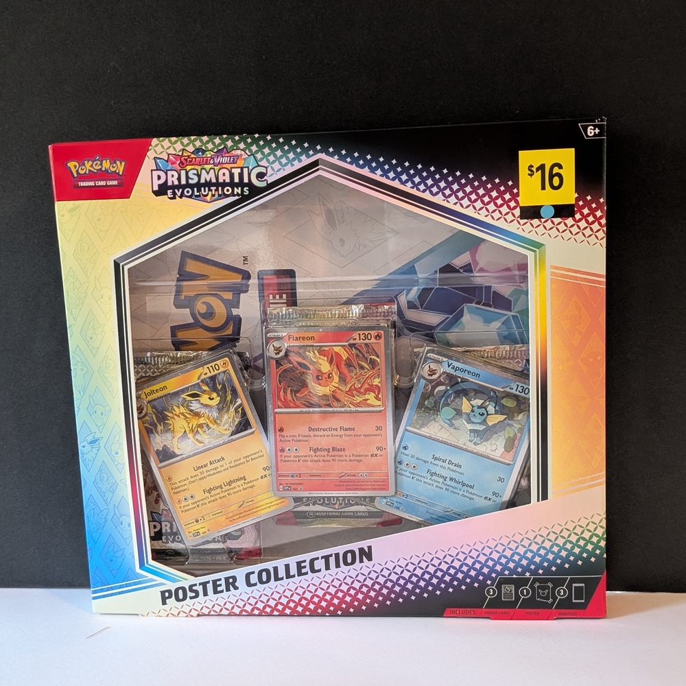 Pokemon Prismatic Evolutions Trading Cards - Yellow, Red, Blue